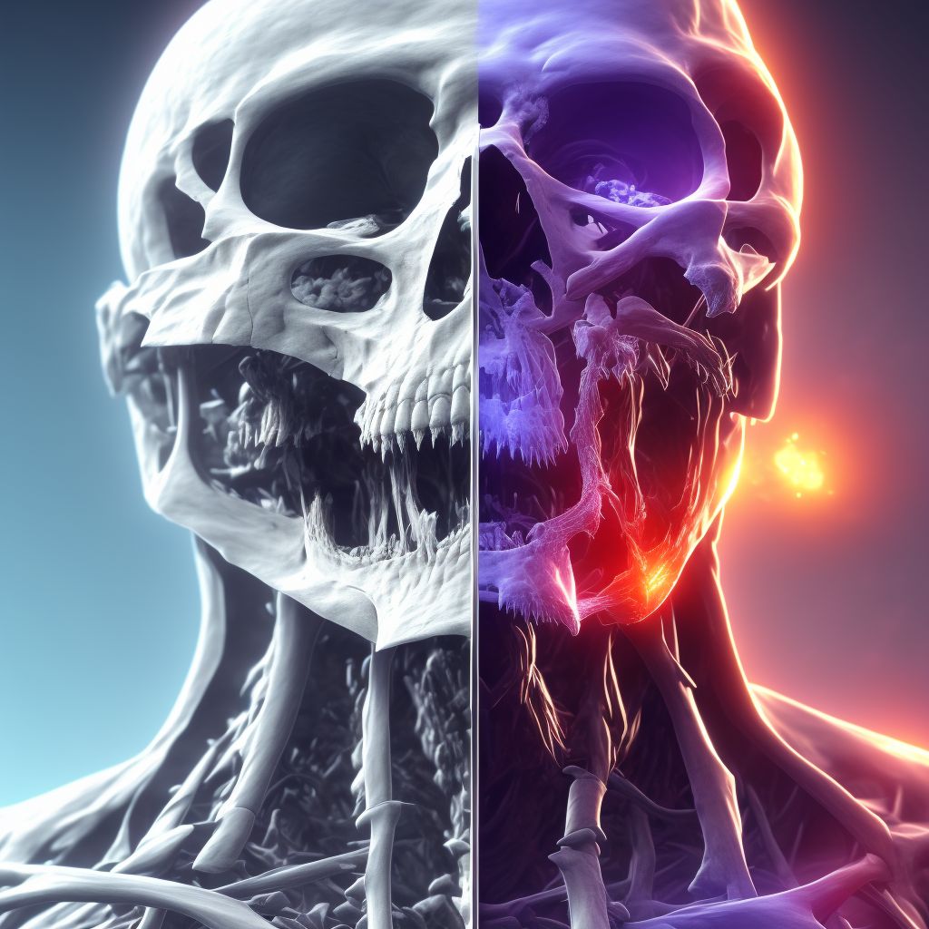 Other osteoporosis with current pathological fracture, unspecified shoulder, initial encounter for fracture digital illustration