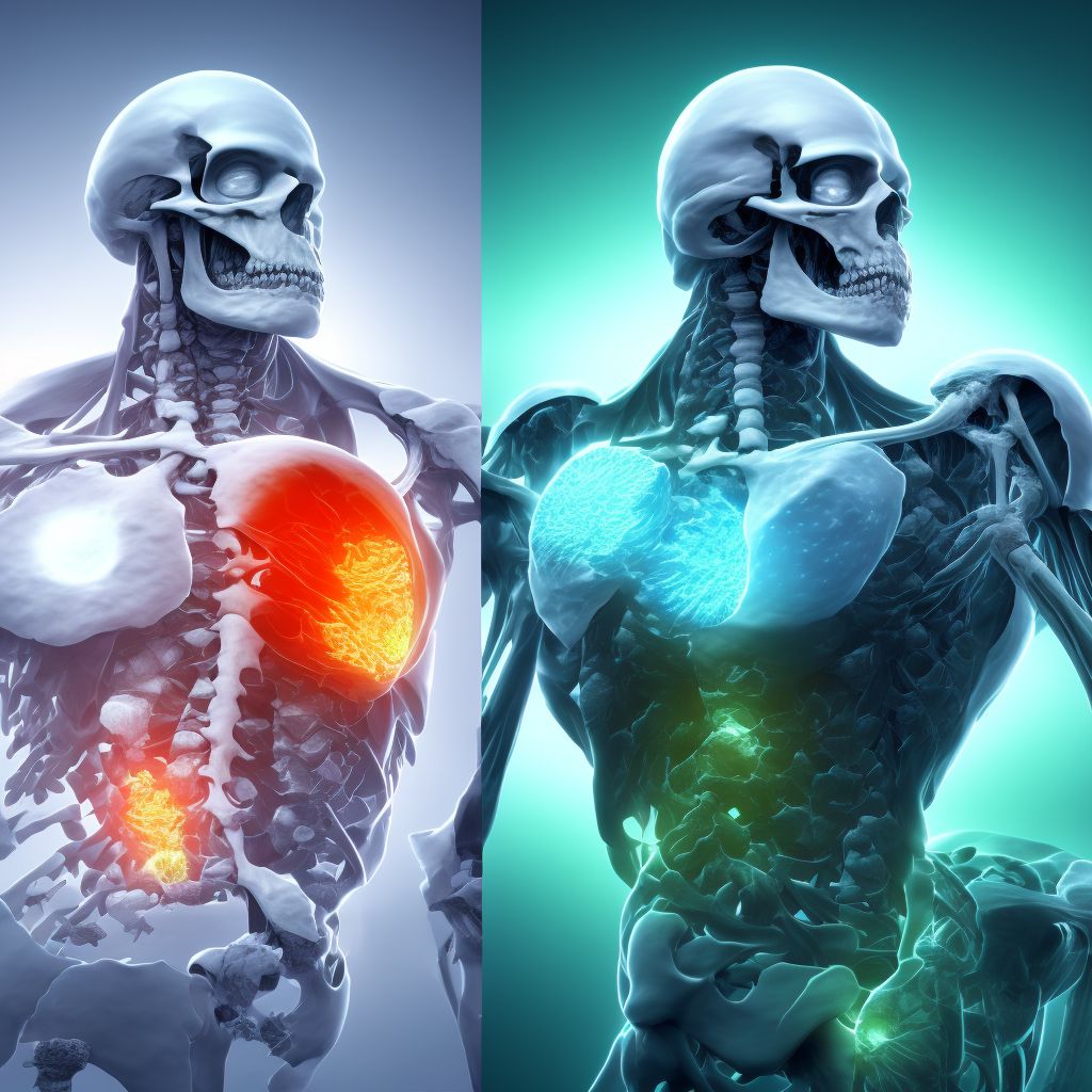 Other osteoporosis with current pathological fracture, right humerus, initial encounter for fracture digital illustration