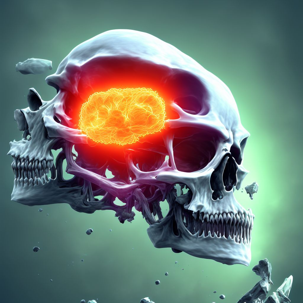 Other osteoporosis with current pathological fracture, right humerus, subsequent encounter for fracture with routine healing digital illustration