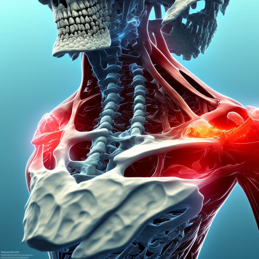 Other osteoporosis with current pathological fracture, right humerus, subsequent encounter for fracture with malunion digital illustration