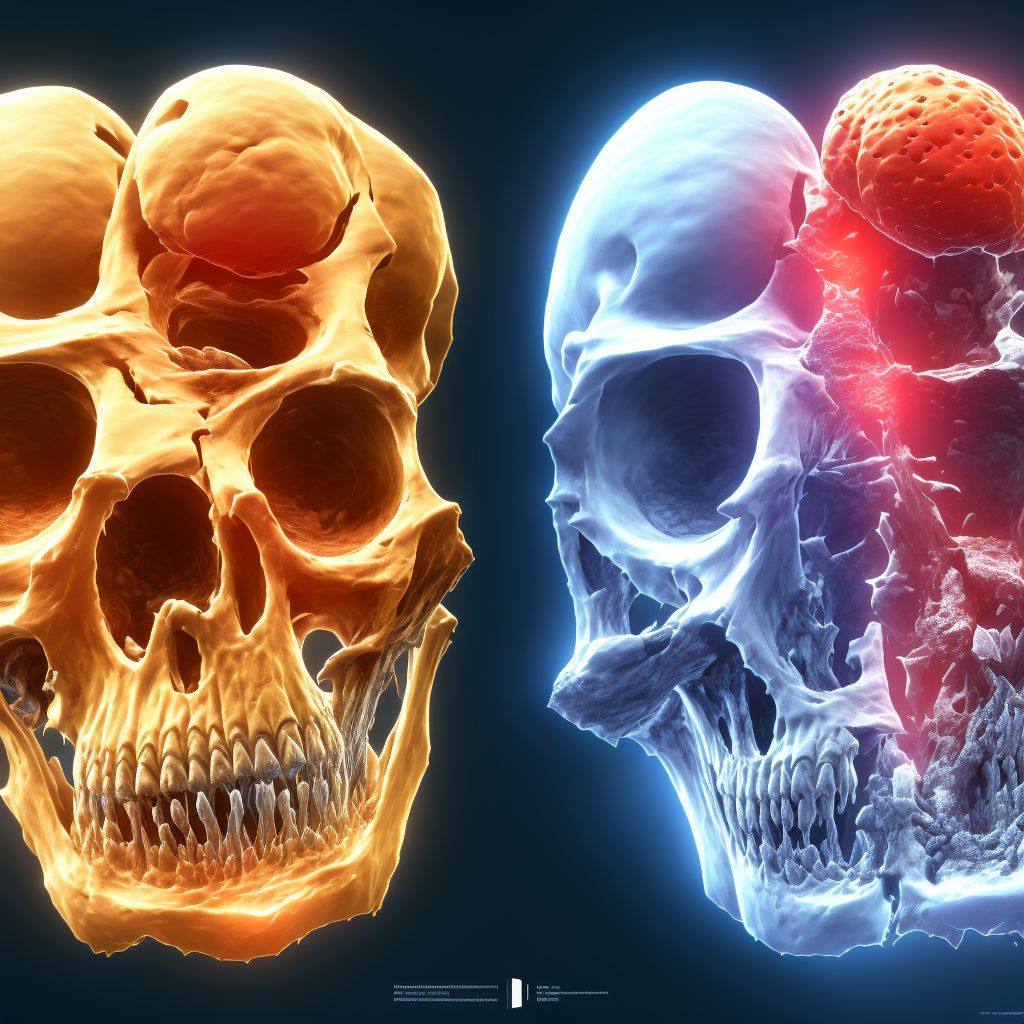 Other osteoporosis with current pathological fracture, left lower leg, initial encounter for fracture digital illustration