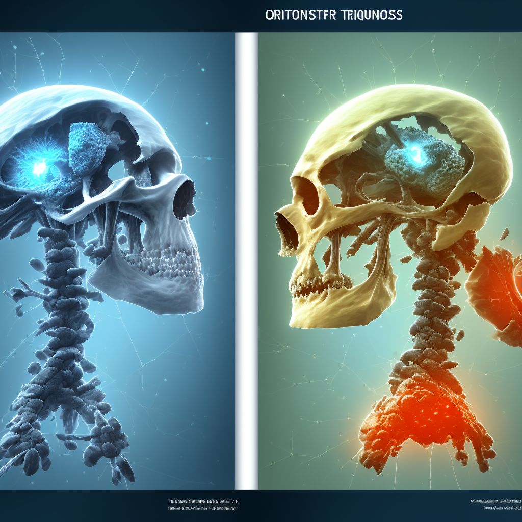 Other osteoporosis with current pathological fracture, unspecified lower leg, subsequent encounter for fracture with malunion digital illustration