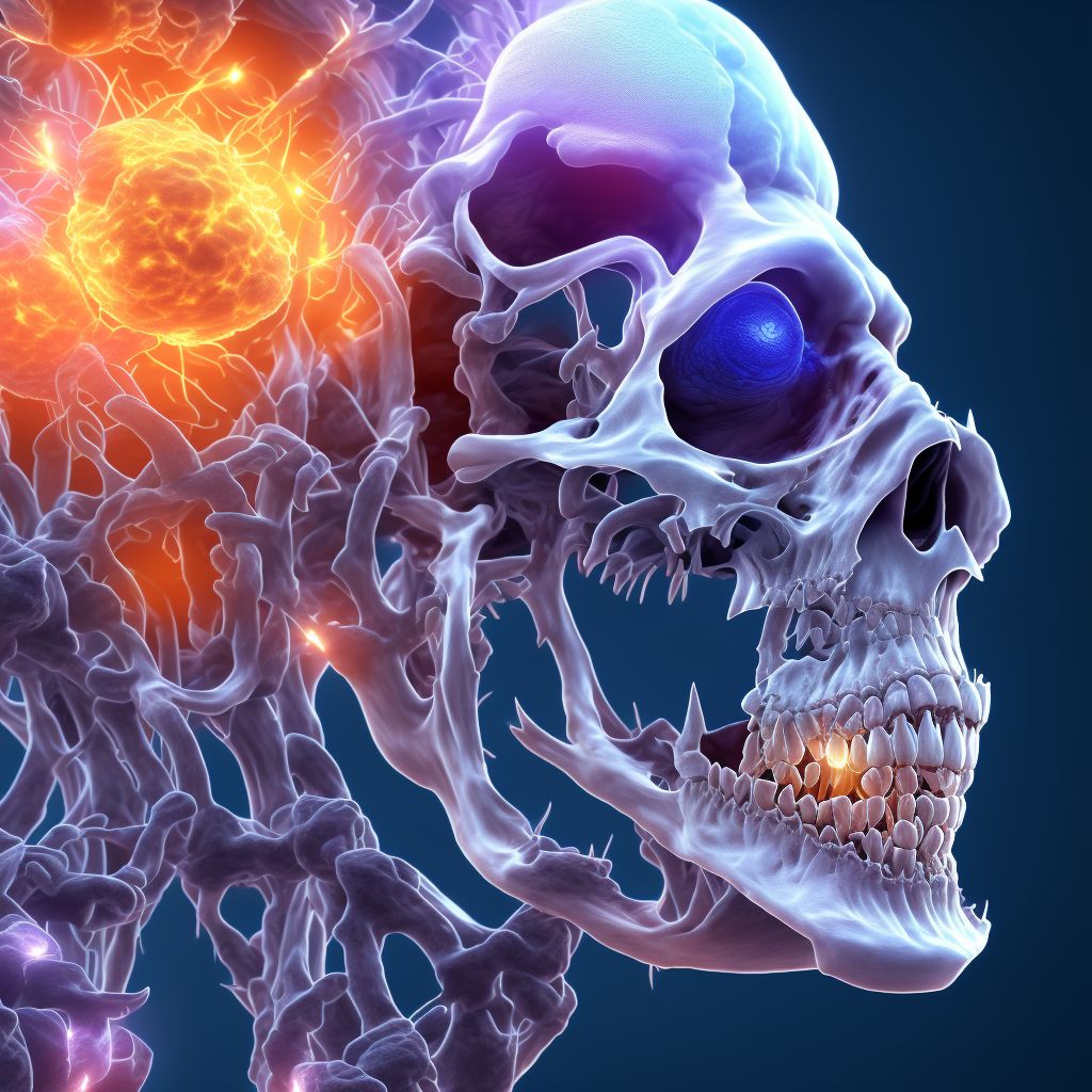 Adult osteomalacia due to malabsorption digital illustration