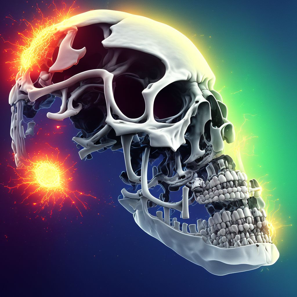 Stress fracture, left humerus, subsequent encounter for fracture with nonunion digital illustration