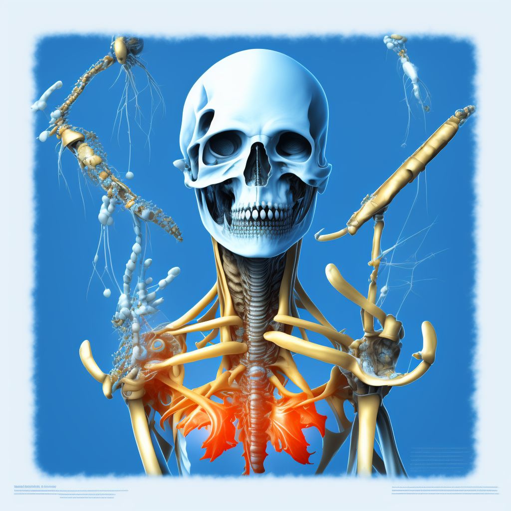 Stress fracture, unspecified ulna and radius, subsequent encounter for fracture with malunion digital illustration