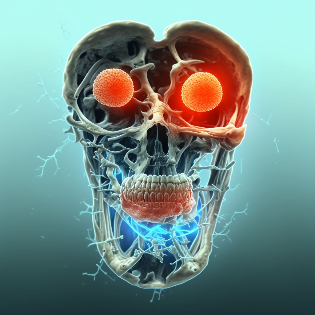 Stress fracture, left tibia, sequela digital illustration