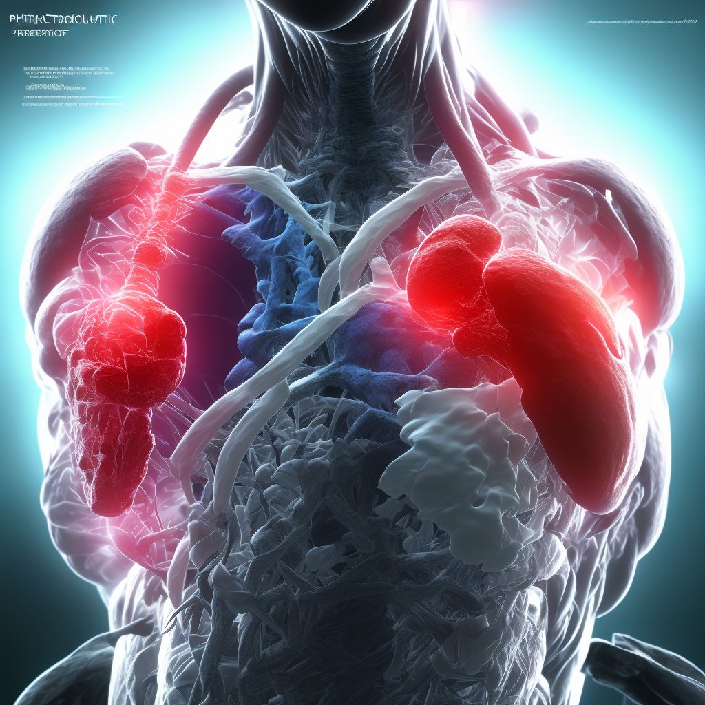 Pathological fracture, unspecified shoulder, initial encounter for fracture digital illustration