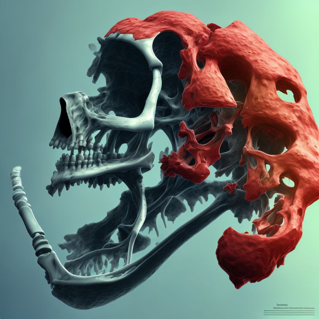 Pathological fracture, unspecified humerus, sequela digital illustration