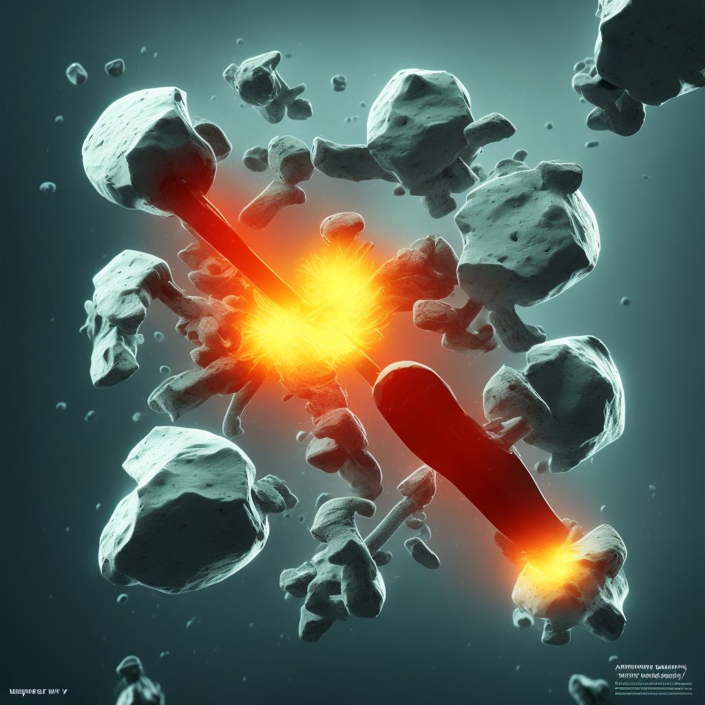 Pathological fracture, unspecified femur, initial encounter for fracture digital illustration