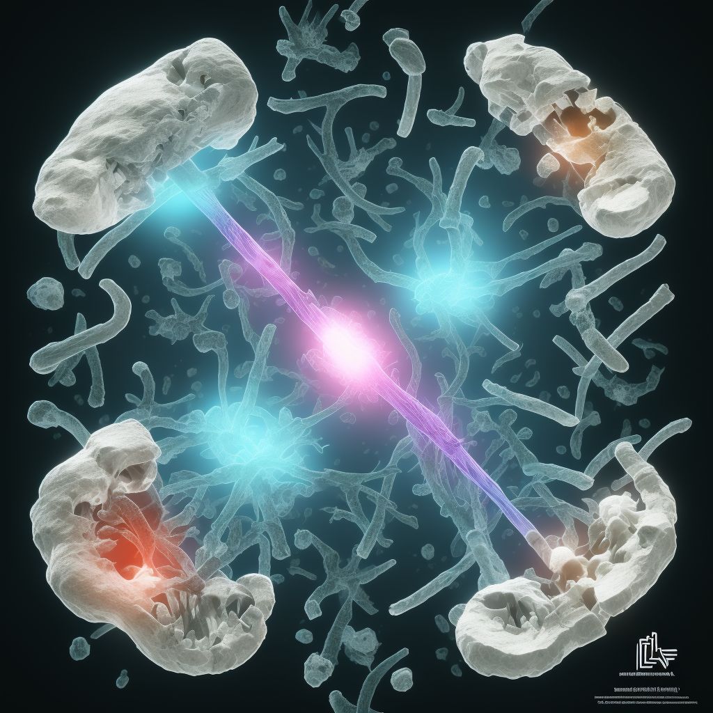 Pathological fracture, unspecified femur, sequela digital illustration