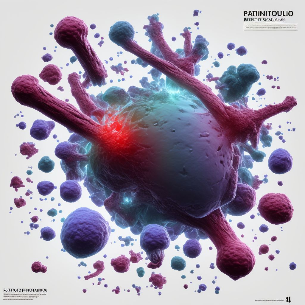 Pathological fracture, hip, unspecified, sequela digital illustration