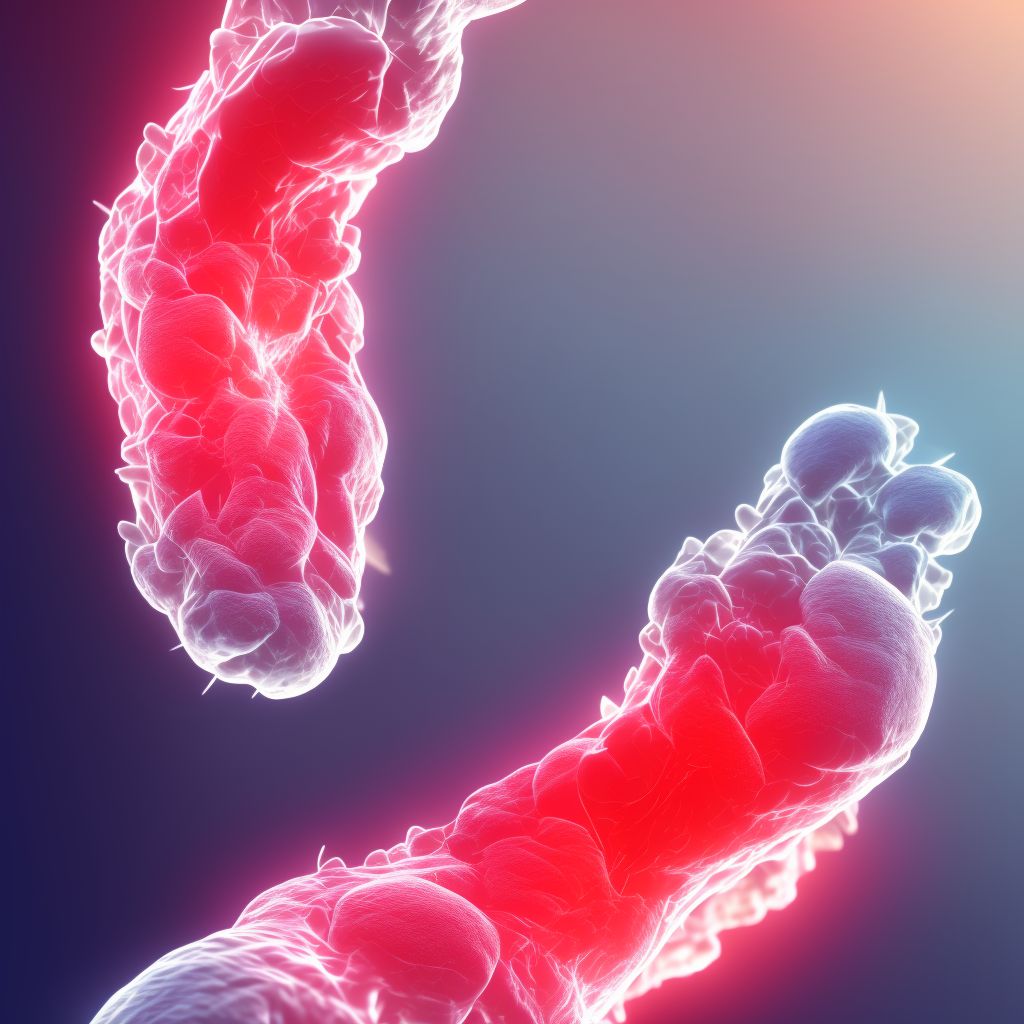 Pathological fracture in neoplastic disease, unspecified foot, sequela digital illustration