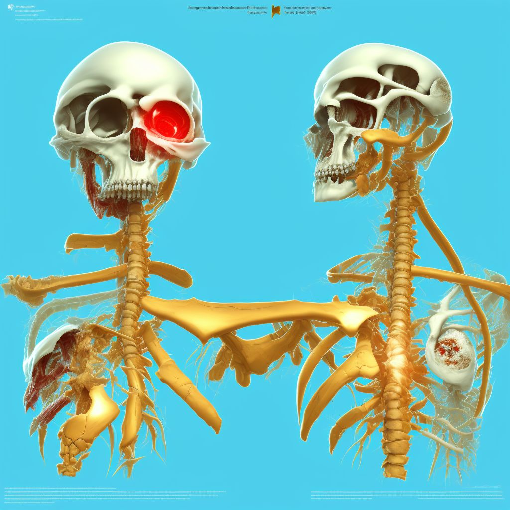 Pathological fracture in other disease, left humerus, initial encounter for fracture digital illustration