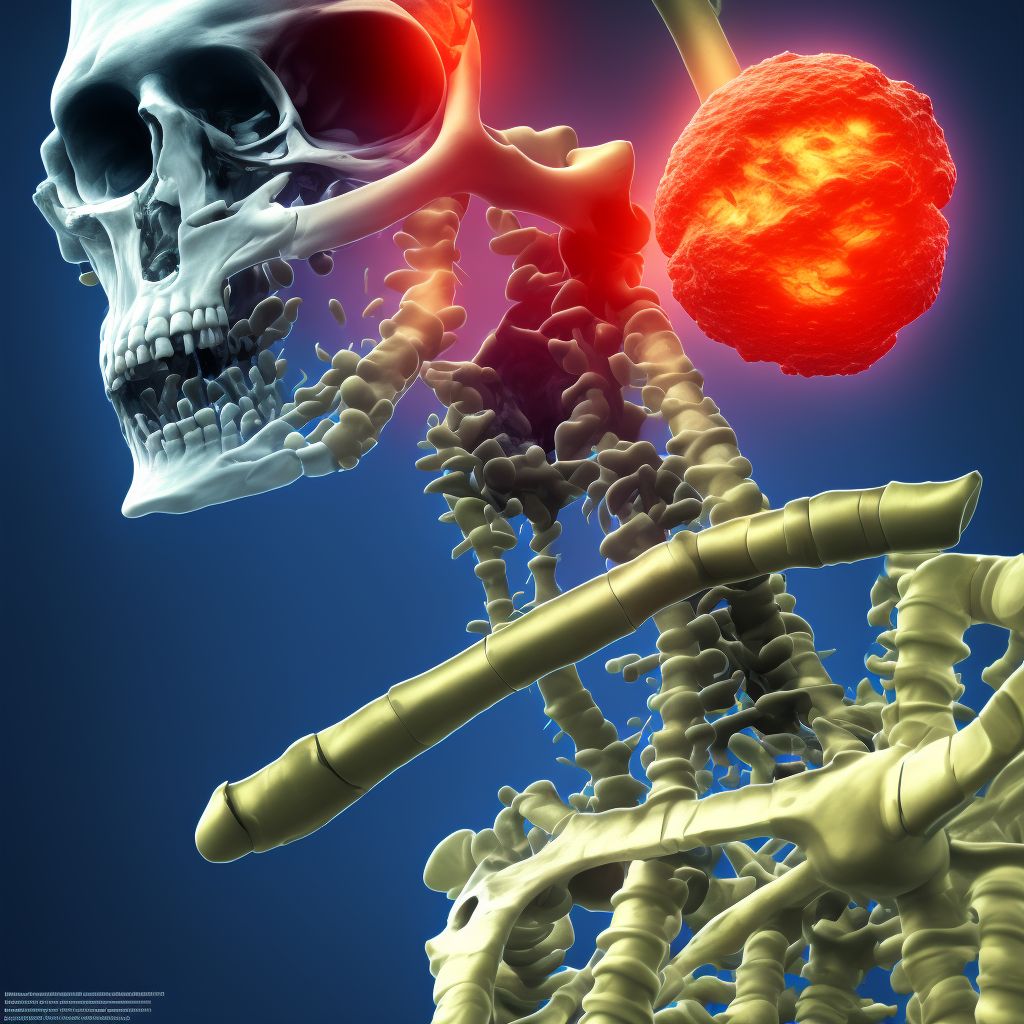 Pathological fracture in other disease, unspecified humerus, sequela digital illustration