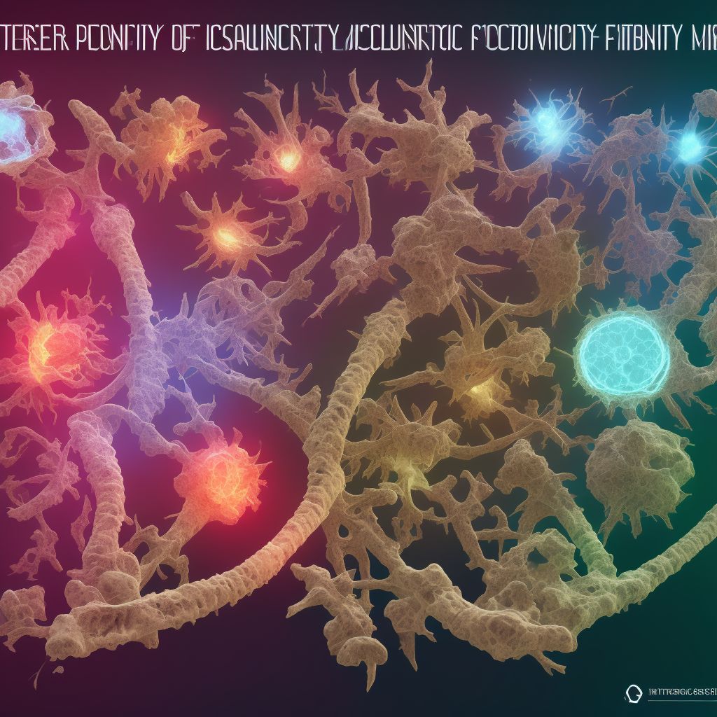 Other disorders of continuity of bone, left pelvic region and thigh digital illustration