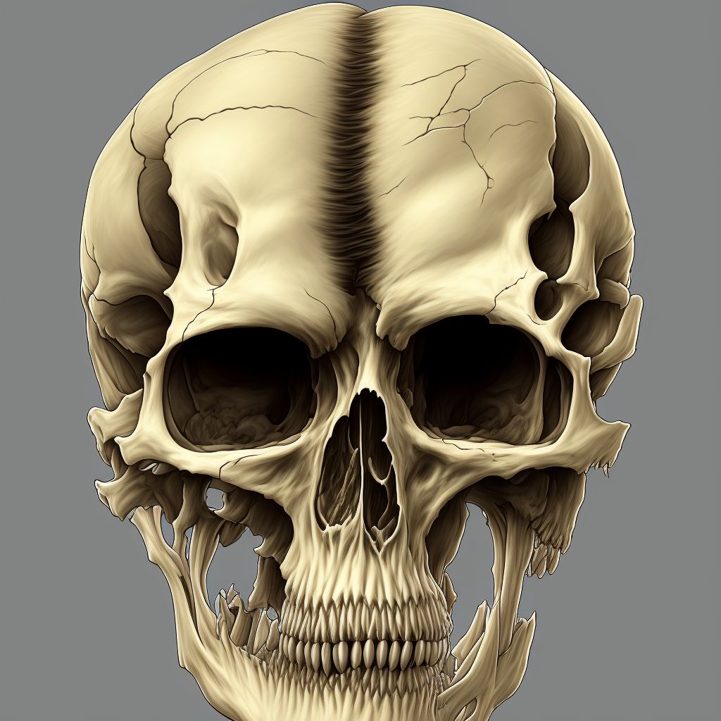 Skeletal fluorosis, right shoulder digital illustration