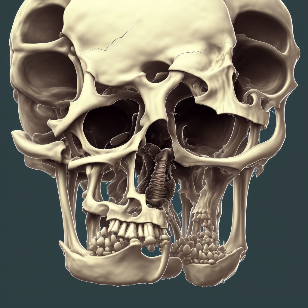 Solitary bone cyst, unspecified humerus digital illustration