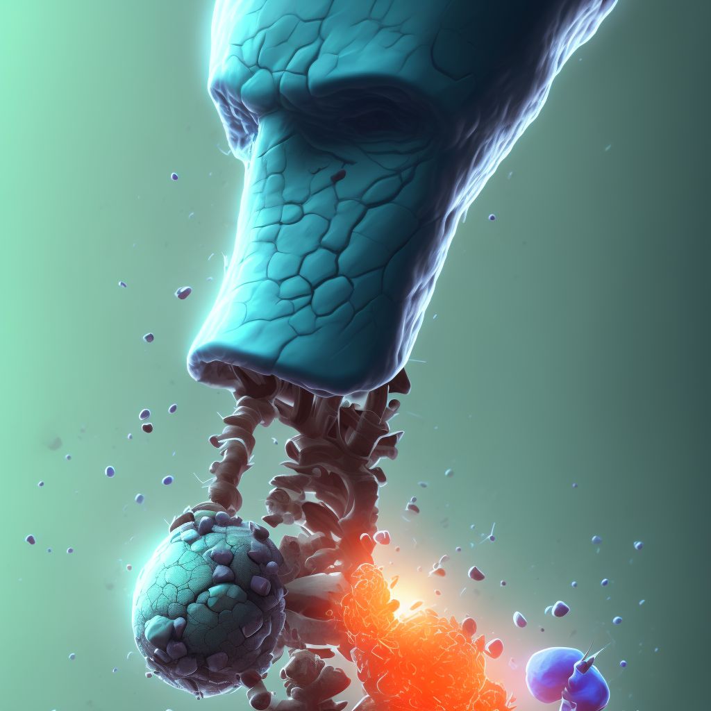 Solitary bone cyst, left ankle and foot digital illustration