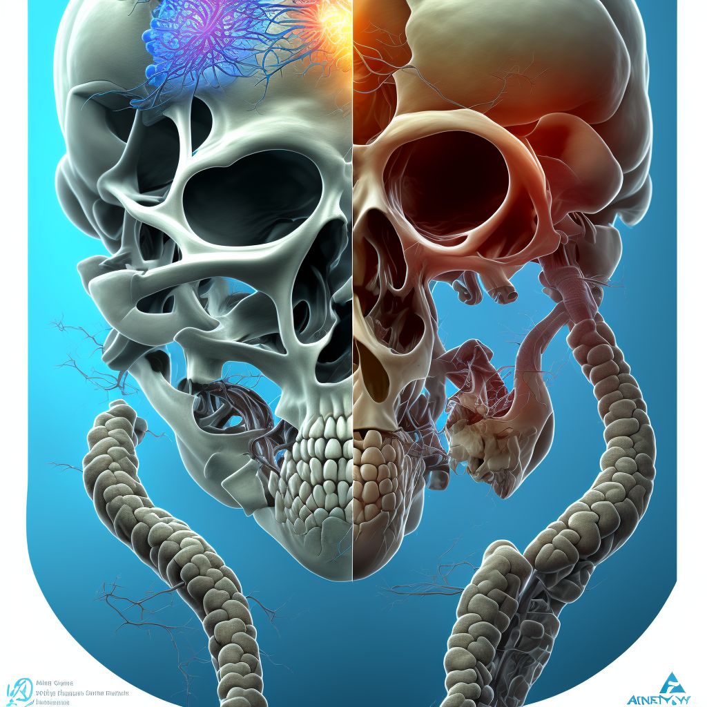 Aneurysmal bone cyst, left upper arm digital illustration