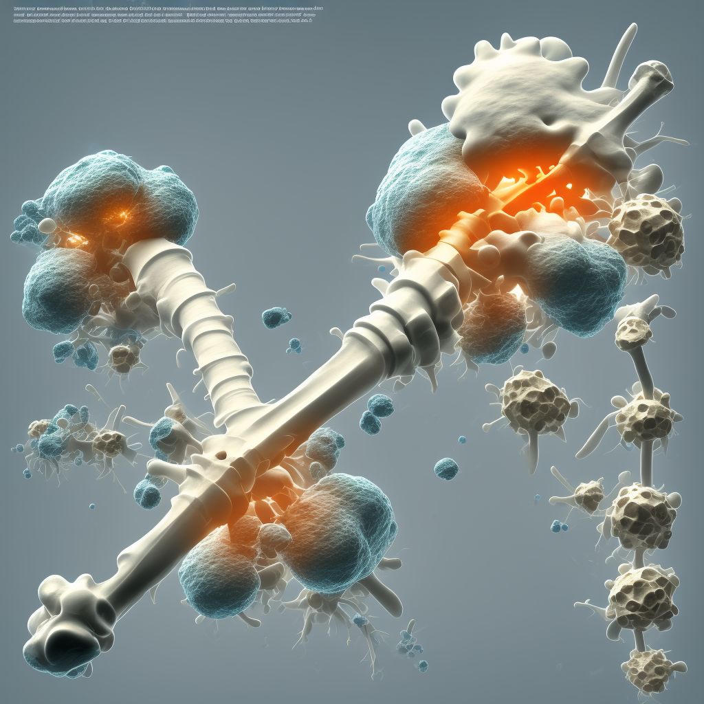 Other specified disorders of bone density and structure, unspecified upper arm digital illustration