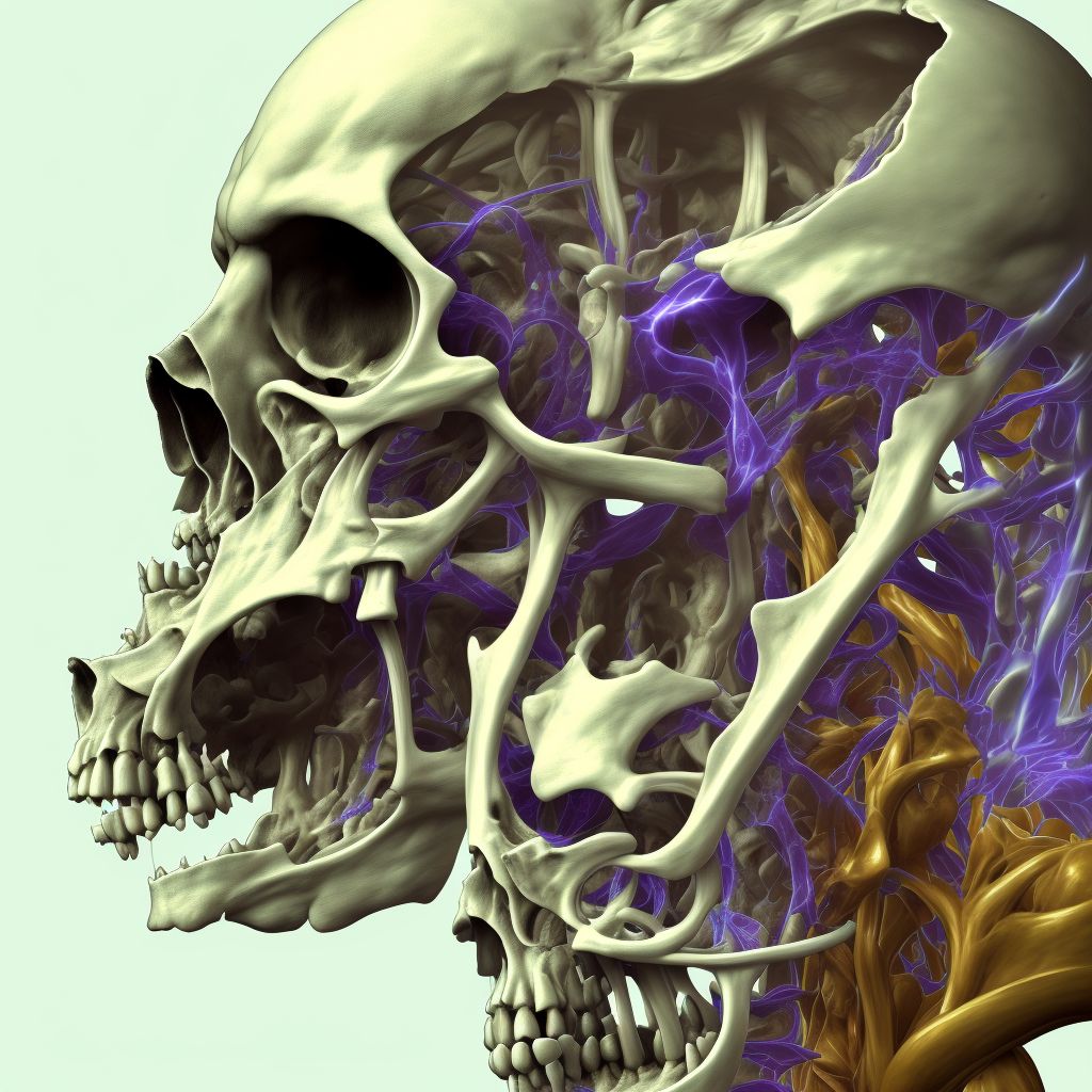 Other specified disorders of bone density and structure, unspecified thigh digital illustration