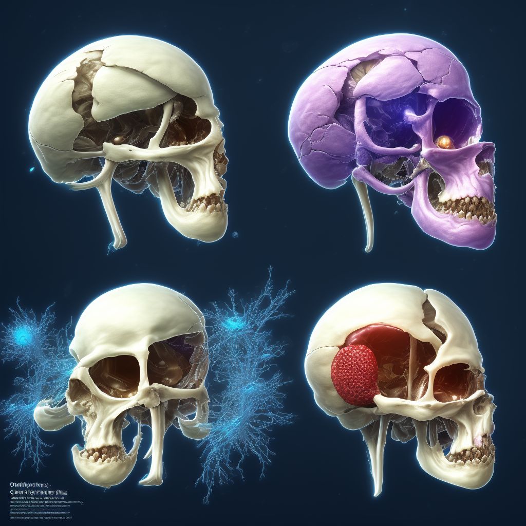 Other acute osteomyelitis, unspecified hand digital illustration