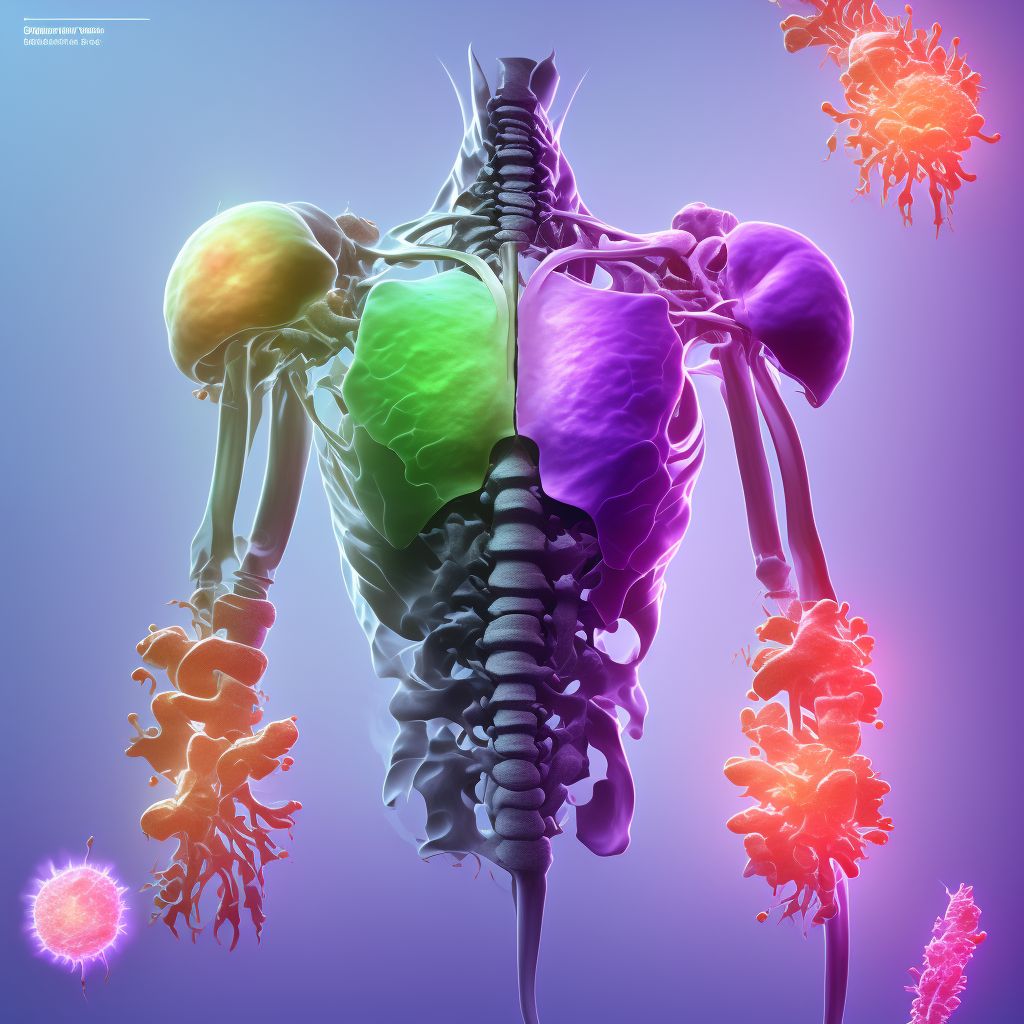 Subacute osteomyelitis, unspecified shoulder digital illustration