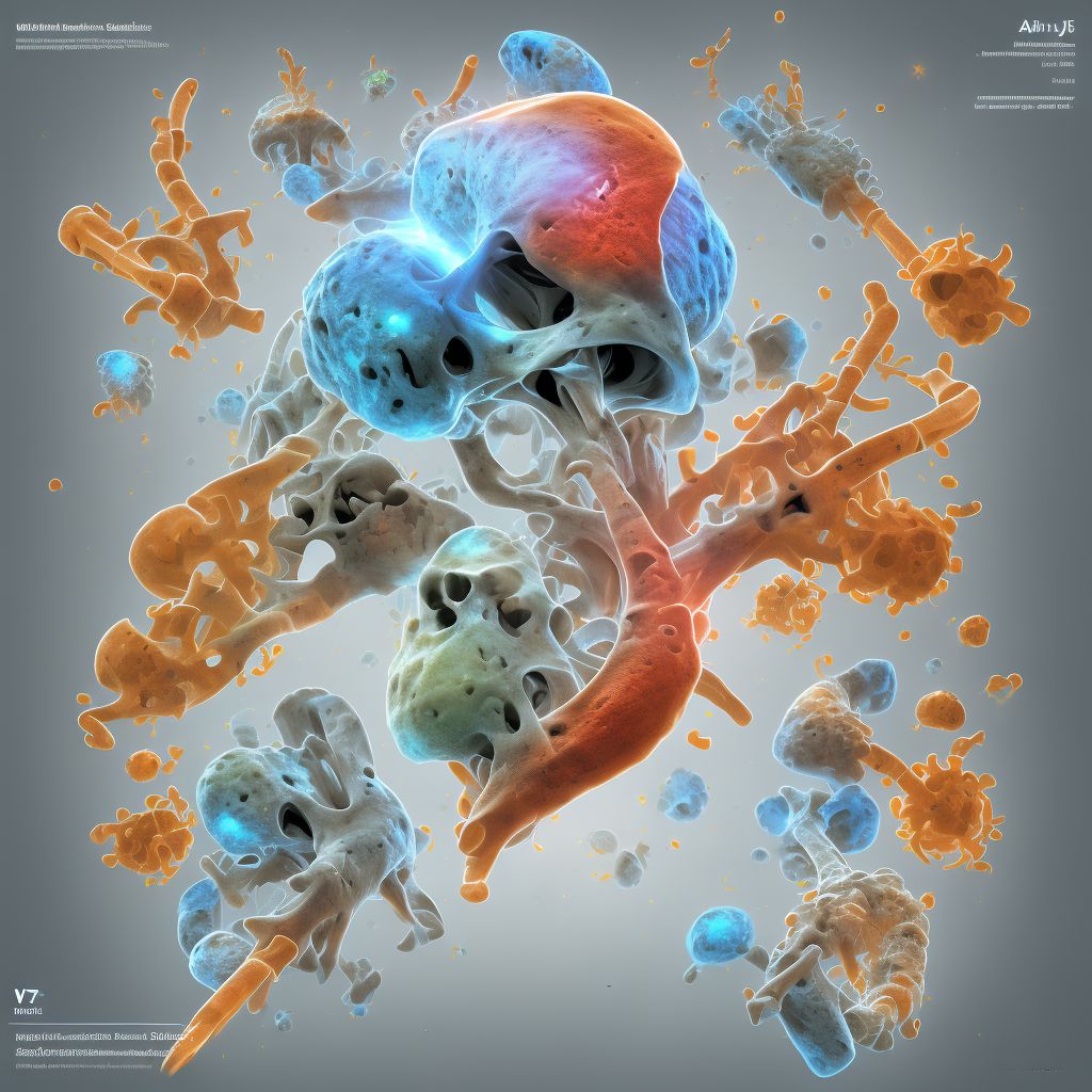 Subacute osteomyelitis, unspecified radius and ulna digital illustration