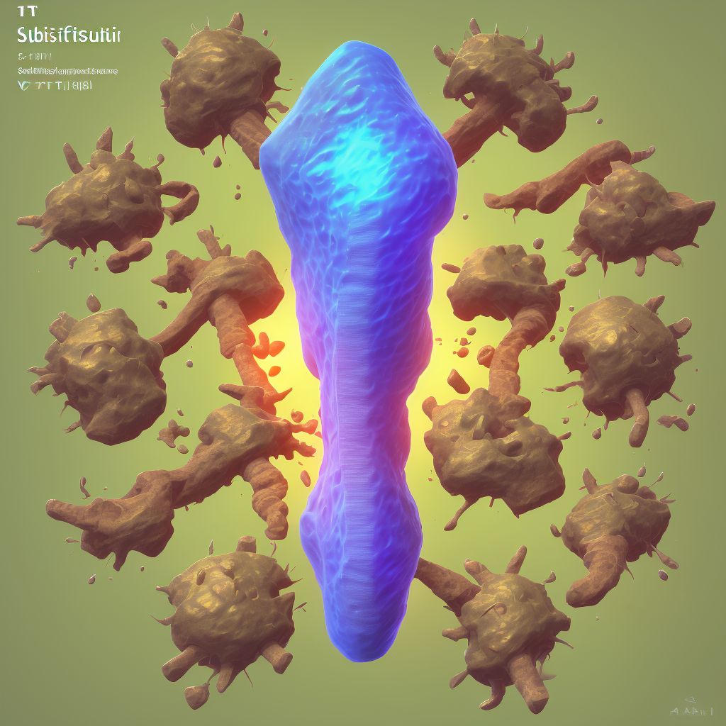 Subacute osteomyelitis, unspecified femur digital illustration