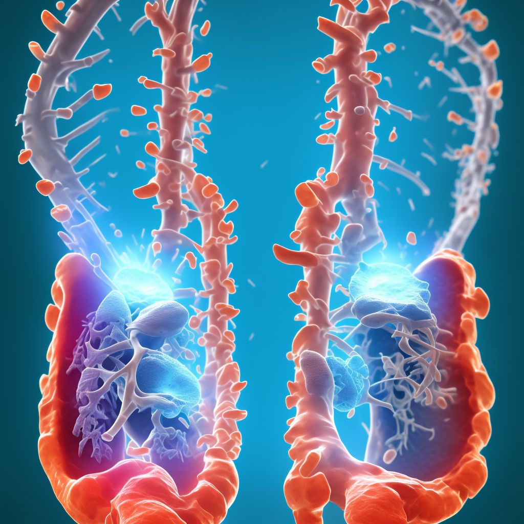 Subacute osteomyelitis, unspecified ankle and foot digital illustration