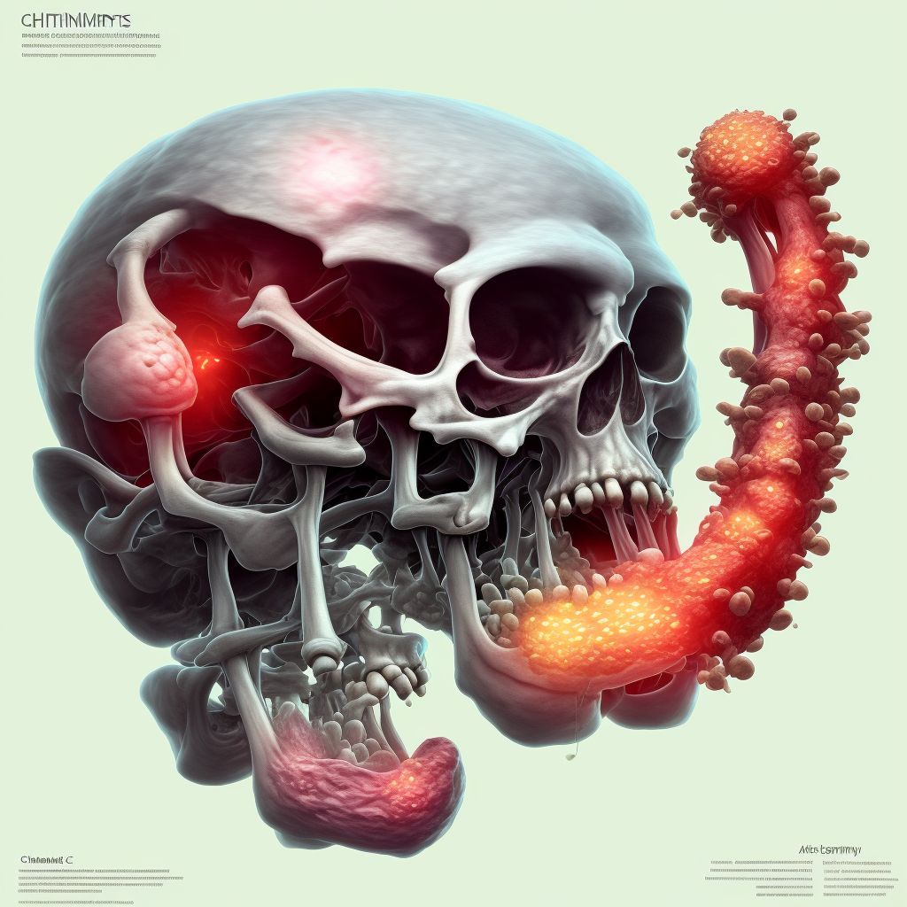 Chronic multifocal osteomyelitis, unspecified humerus digital illustration