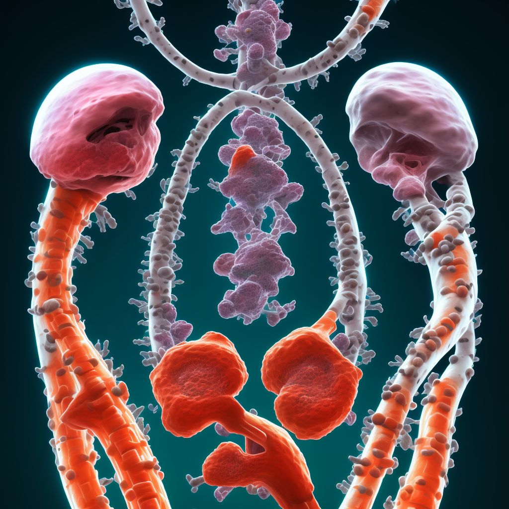 Chronic multifocal osteomyelitis, left radius and ulna digital illustration