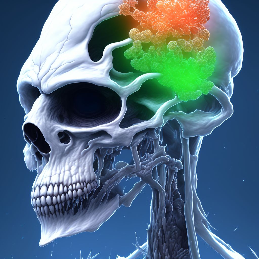 Chronic multifocal osteomyelitis, left hand digital illustration