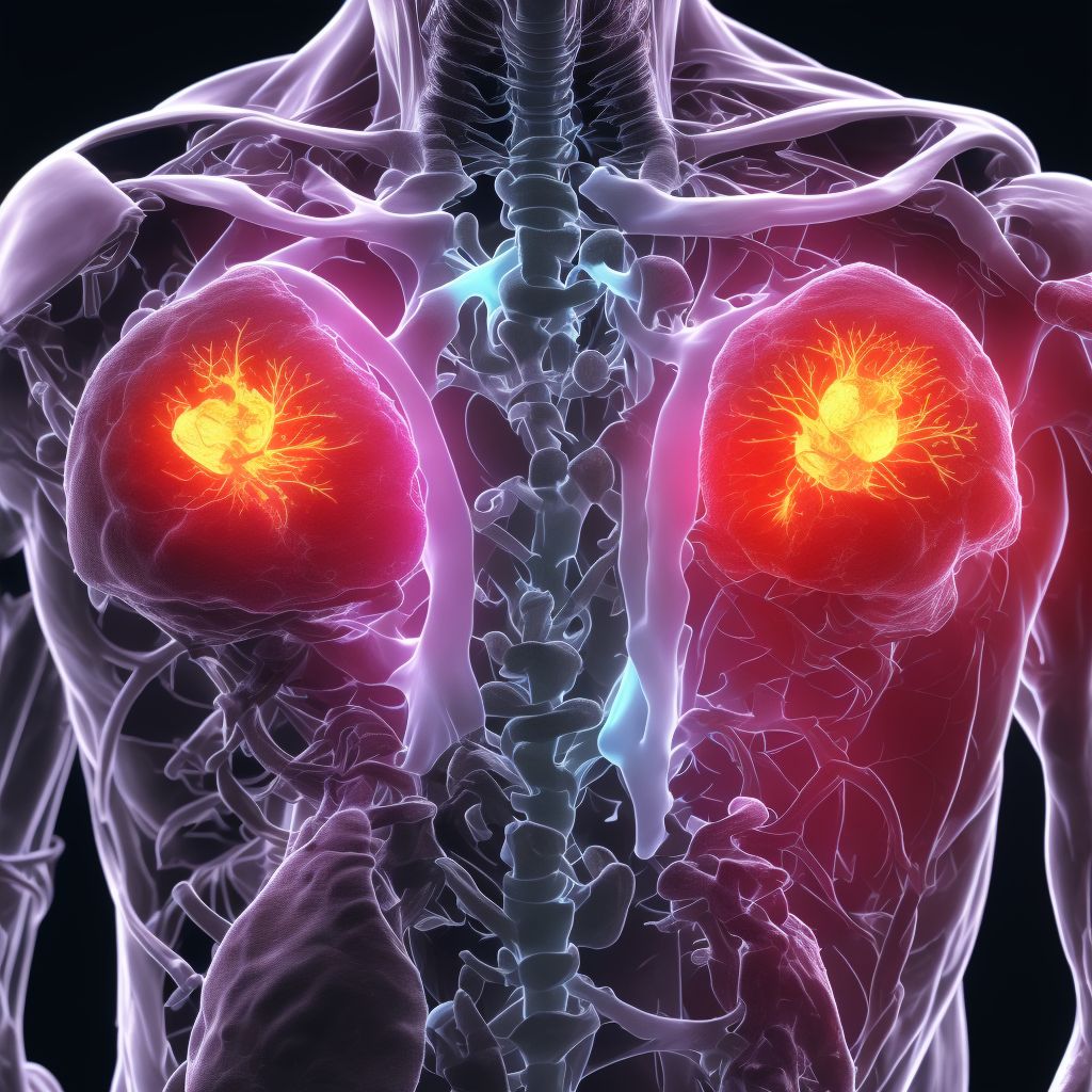 Chronic osteomyelitis with draining sinus, unspecified shoulder digital illustration