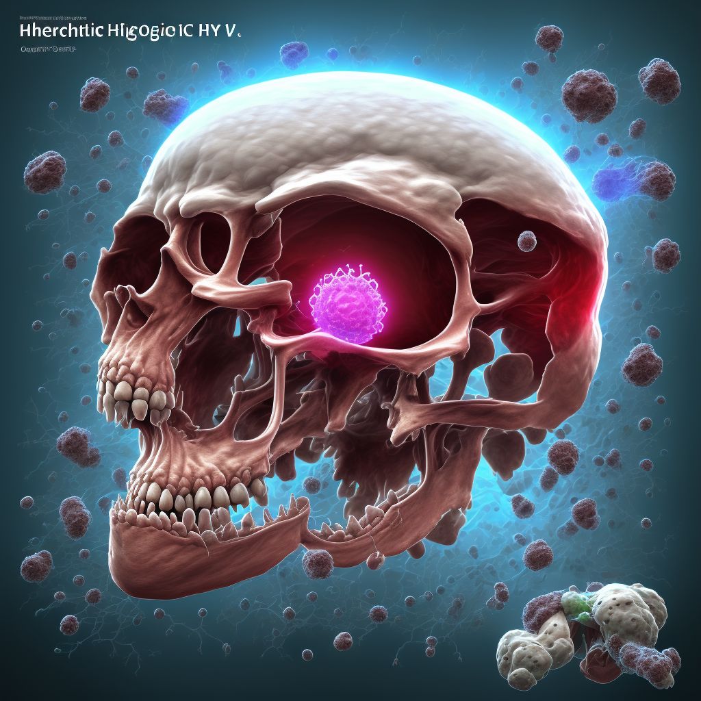 Other chronic hematogenous osteomyelitis, unspecified femur digital illustration