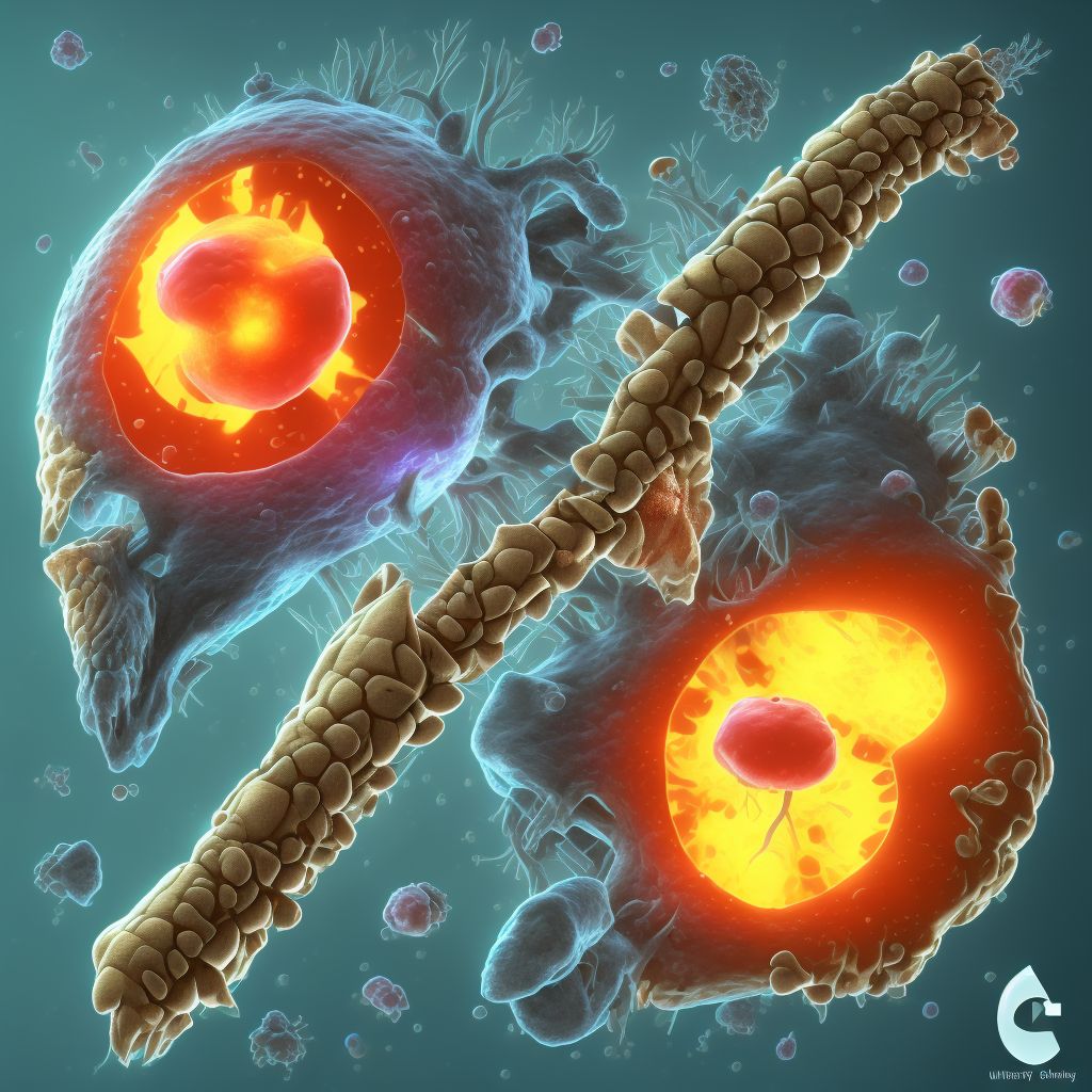 Other chronic hematogenous osteomyelitis, unspecified tibia and fibula digital illustration