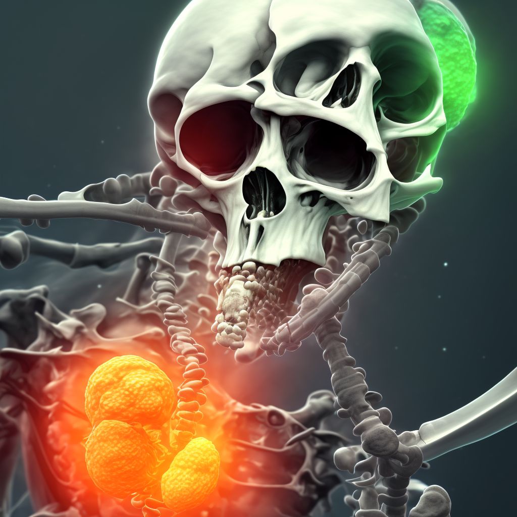 Other chronic osteomyelitis, unspecified humerus digital illustration