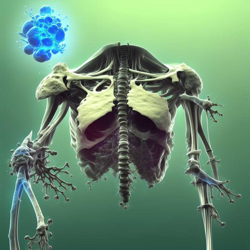 Other chronic osteomyelitis, unspecified radius and ulna digital illustration