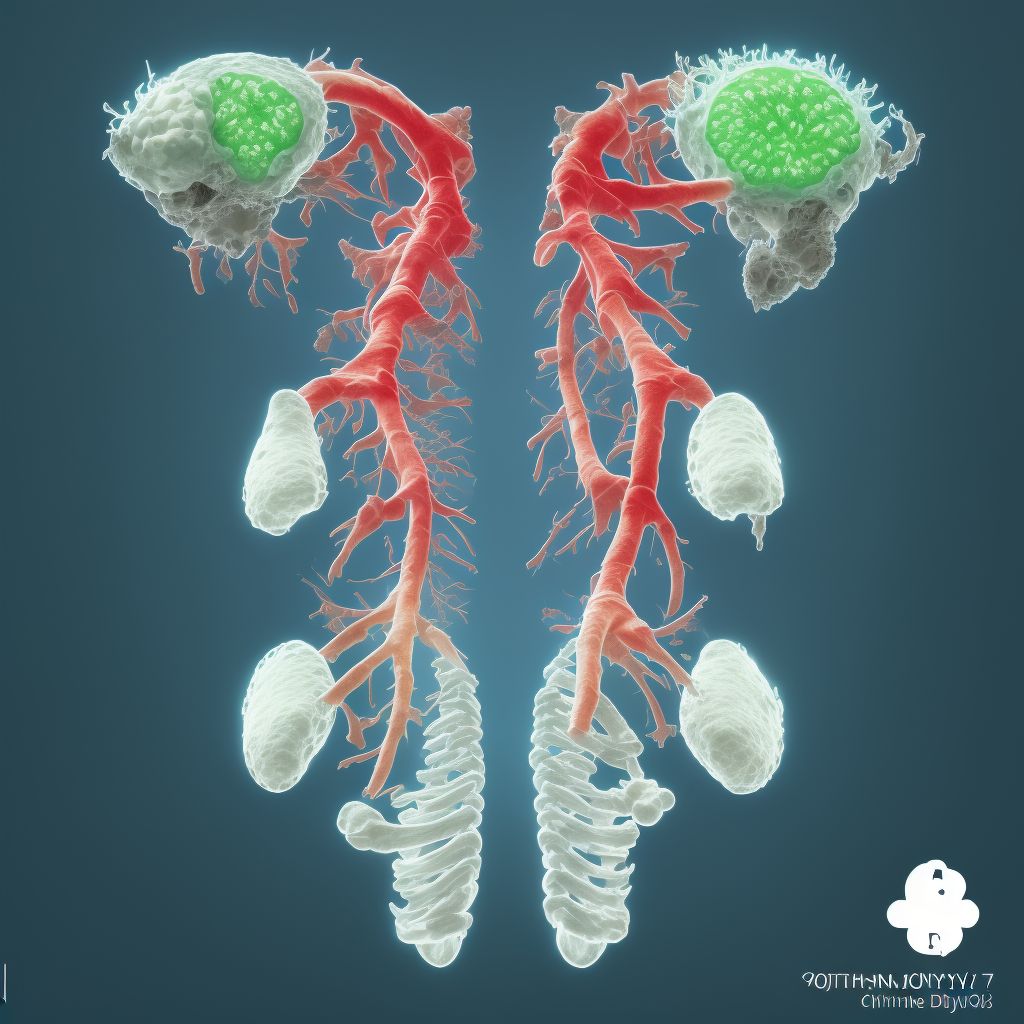 Other chronic osteomyelitis, unspecified hand digital illustration