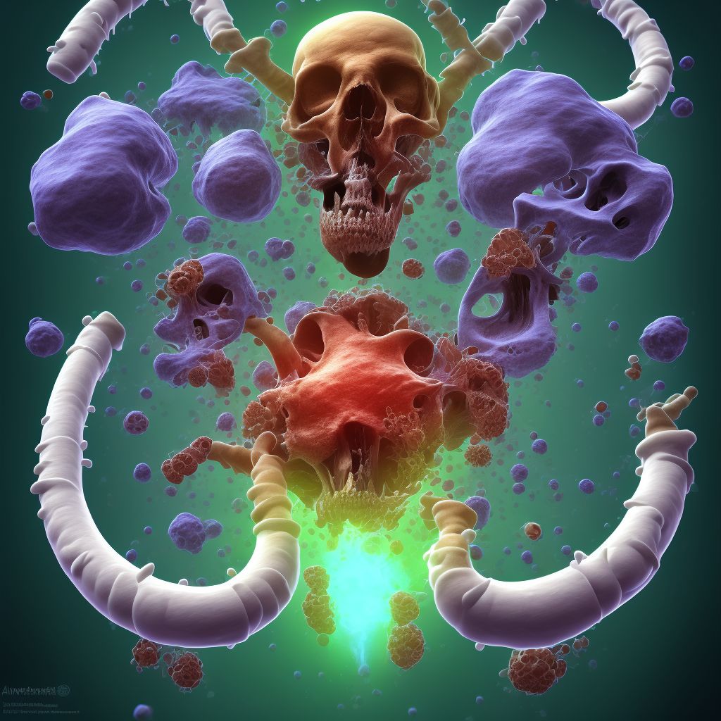 Idiopathic aseptic necrosis of unspecified bone digital illustration