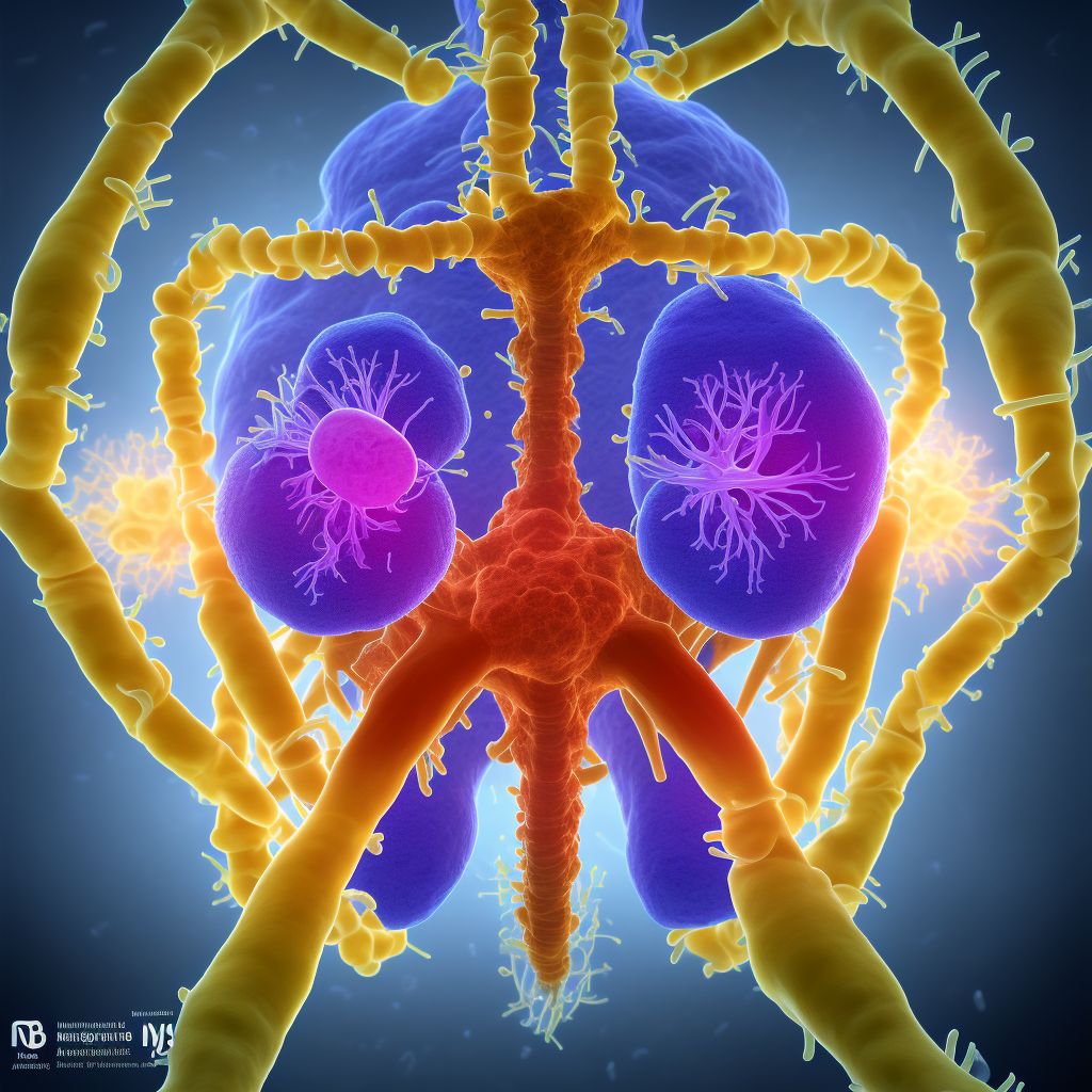 Idiopathic aseptic necrosis of pelvis digital illustration