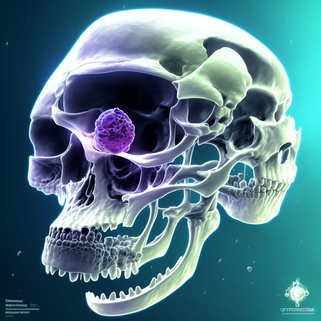 Osteonecrosis due to previous trauma, unspecified femur digital illustration