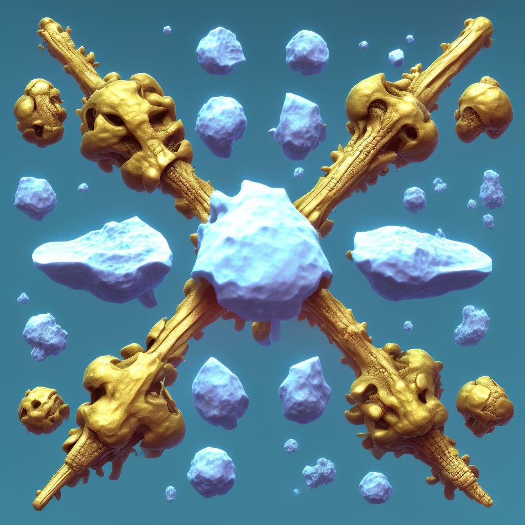 Other secondary osteonecrosis, unspecified bone digital illustration