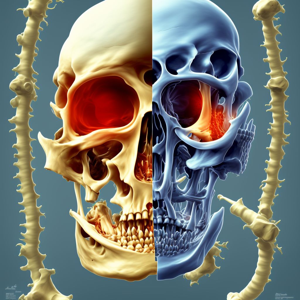 Other disorders of bone development and growth, right humerus digital illustration