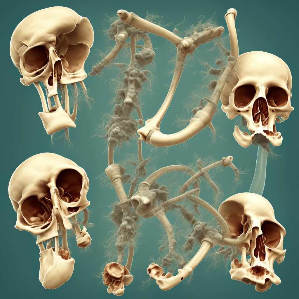 Other disorders of bone development and growth, unspecified humerus digital illustration