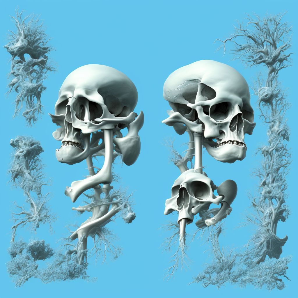 Other disorders of bone development and growth, right hand digital illustration