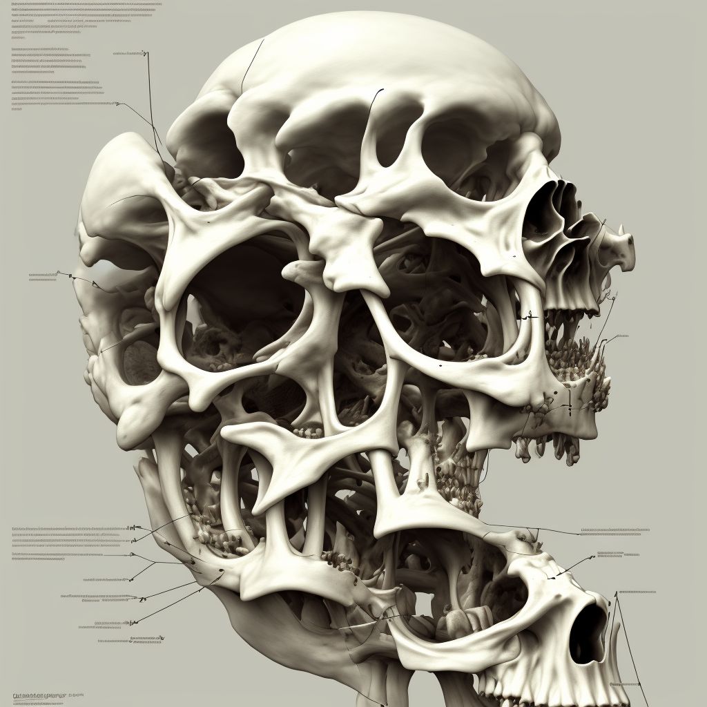 Other disorders of bone development and growth, unspecified ankle and foot digital illustration