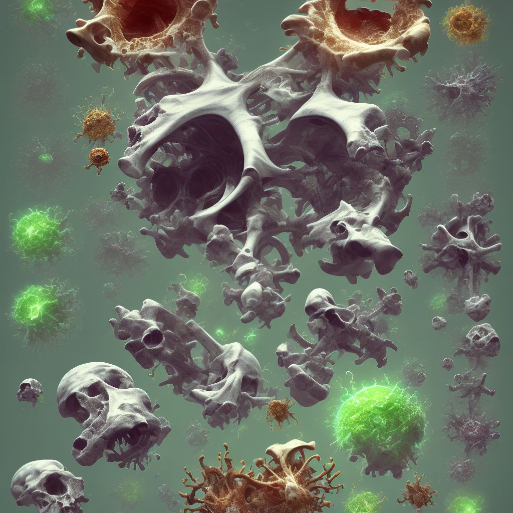 Other disorders of bone development and growth, other site digital illustration