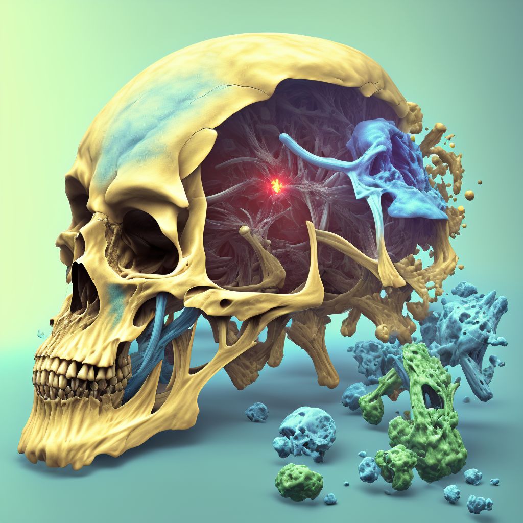 Osteolysis, multiple sites digital illustration