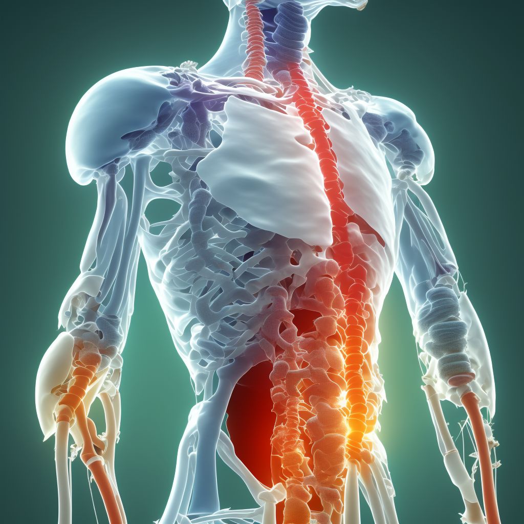 Osteopathy after poliomyelitis, unspecified lower leg digital illustration